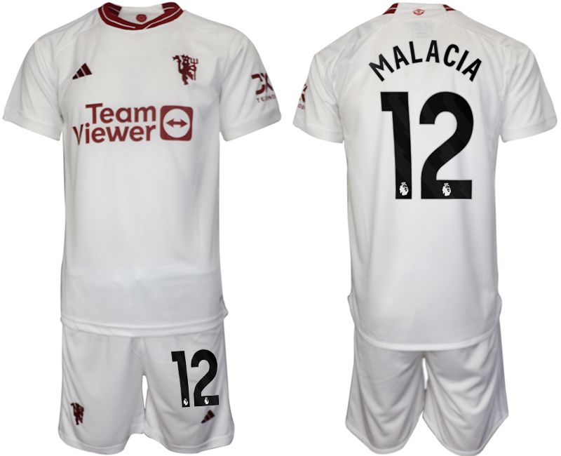 Men 2023-2024 Club Manchester United away white #12 Soccer Jersey->->Soccer Club Jersey